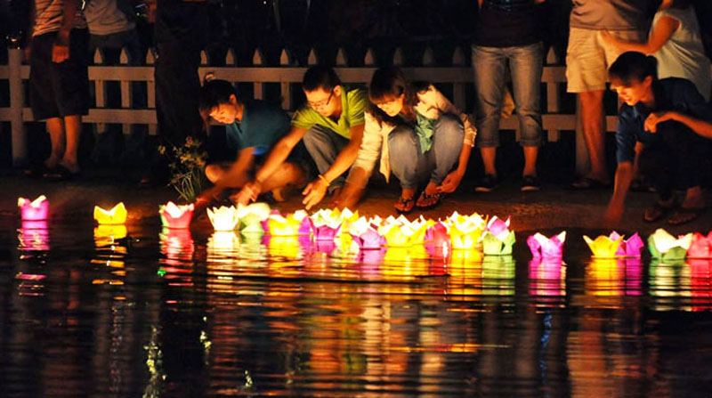 Vietnam lantern festival around Chinese New Year