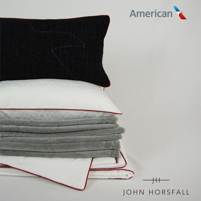 Last week at @WTCExpo it was our absolute pleasure to showcase a truly special collaboration with American Airlines - a design-led elevated bedding collection, for American’s reimagined onboard experience.
This sustainably sourced collection will be featured in Flagship® First, Flagship® Business and Premium Economy, to create an instantly recognizable, elevated premium travel experience. Nearly every item in the collection boasts the Re-Thread® logo, John Horsfall’s trademarked brand for considerately sourced & long-lasting products, which have a big impact on the passenger experience, not on the earth.
John Horsfall’s award winning design team used their textile expertise to bring AA’s brand vision into every product. From bespoke woven fabrics to subtle colour highlights, every part of every product has been considerately designed to enhance the passenger experience and the airline’s brand expression.

#creativityinflight @americanair #wtce2024 #wtce #ReThreadbyJohnHorsfall #textileexperts #textiles #onboardtextiles #traveltextiles #inflightcomfort #beautifulbedding #airlinetextiles #aviationinteriors #aviationlovers #customerexperience #bespoke #creative #detaildesigndelight #itswhoyoutravelwith